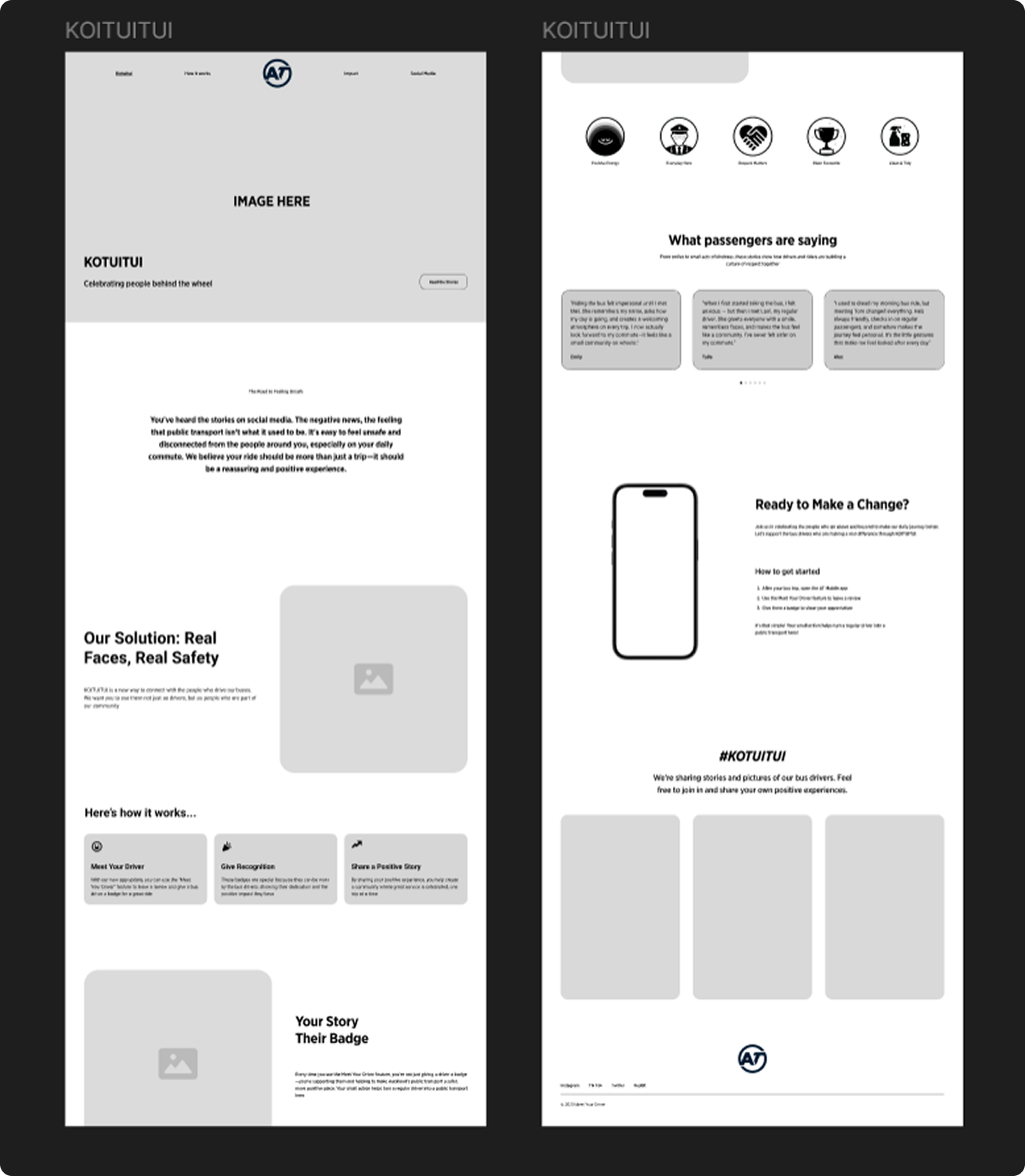 Hi-fi prototype — refined one-page campaign web design