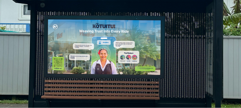 Kōtuitui — AT bus stop digital kiosk
