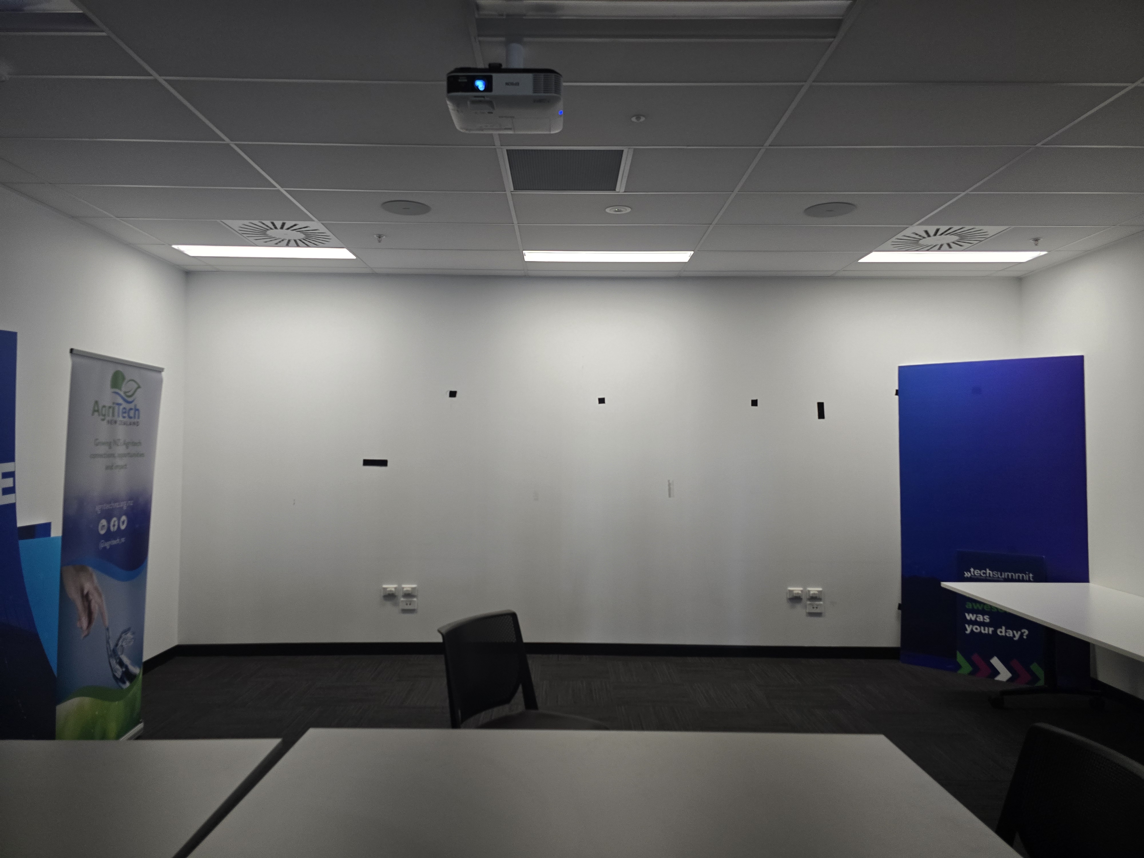 Installation space — empty room mapped for 3D recreation